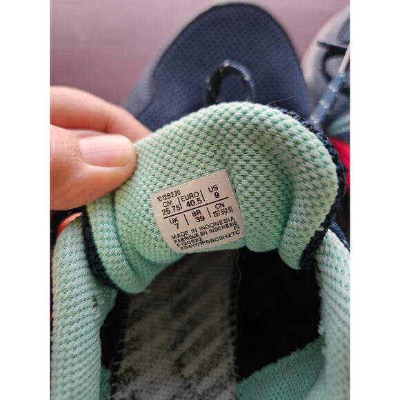 Asics Gel-Venture Women's Running Shoes Navy Coral Mint Size 7 Sneakers - Picture 4 of 10